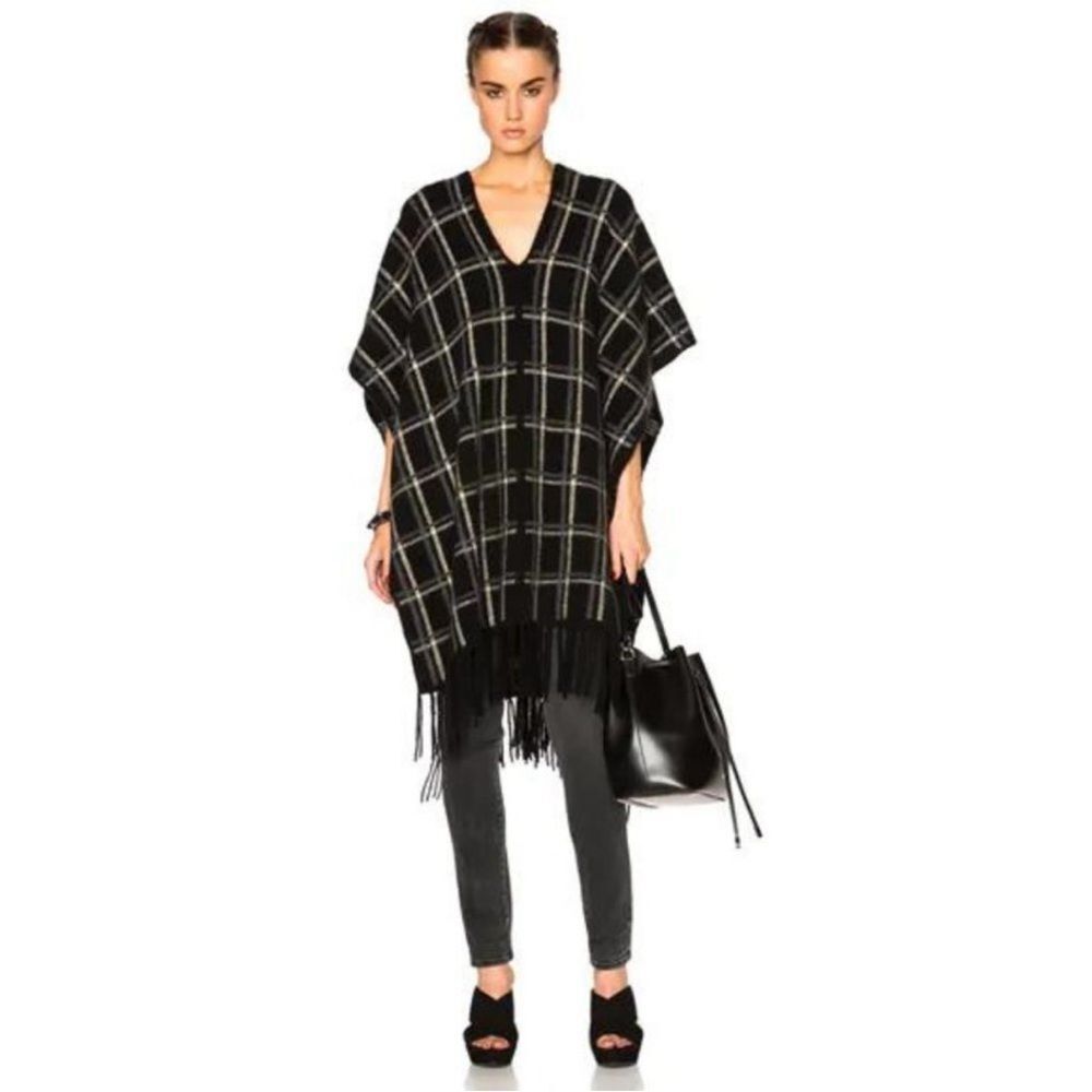 Jenni Kayne Plaid Poncho Size O/S
